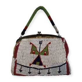 19th C Beaded Native American (Sioux) Purse/Bag