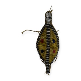 Rare 19th C Beaded Turtle Fetish