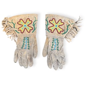 Pair of Beaded Women's Gauntlets