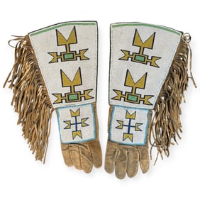 Northern Plains Fully Beaded Men's Gauntlets