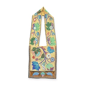 19th Century Woodlands (Chippewa) Beaded Bandolier Bag