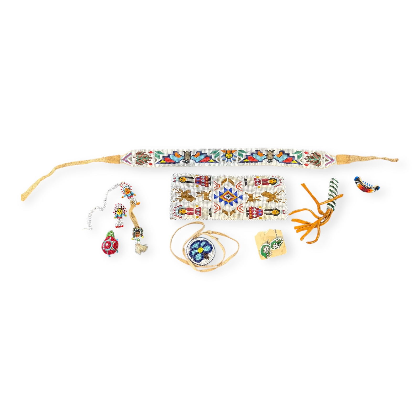 Grouping of 20th C Beaded Native American Tourist Items (1 of 1)