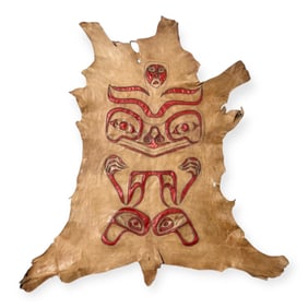 Northwest Coast Decorated Hide