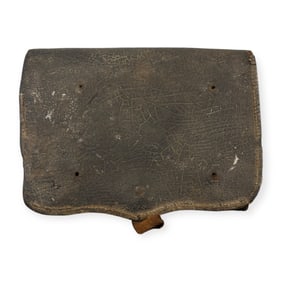 Antique Leather Cartridge Box