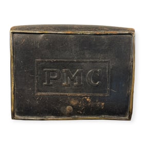Antique Black Leather PMC Cartridge Box