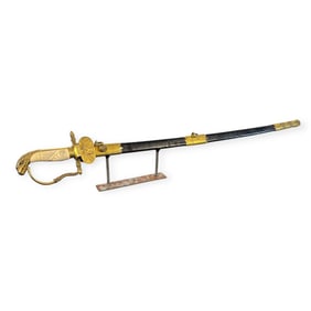High Grade Model 1841 Naval Officer's Sword by Ames With Eagle Head Pommel