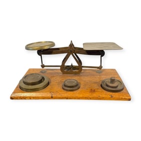 Small Balance Scales With Weights
