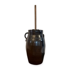 5 Gallon Southern Pottery Stoneware Churn