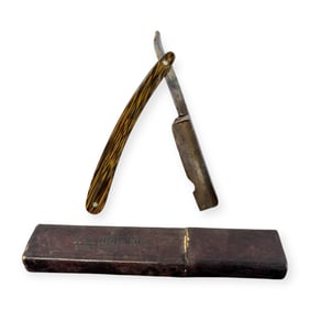Antique Straight Razor Tenor J.D. Horning Little Valley N.Y.