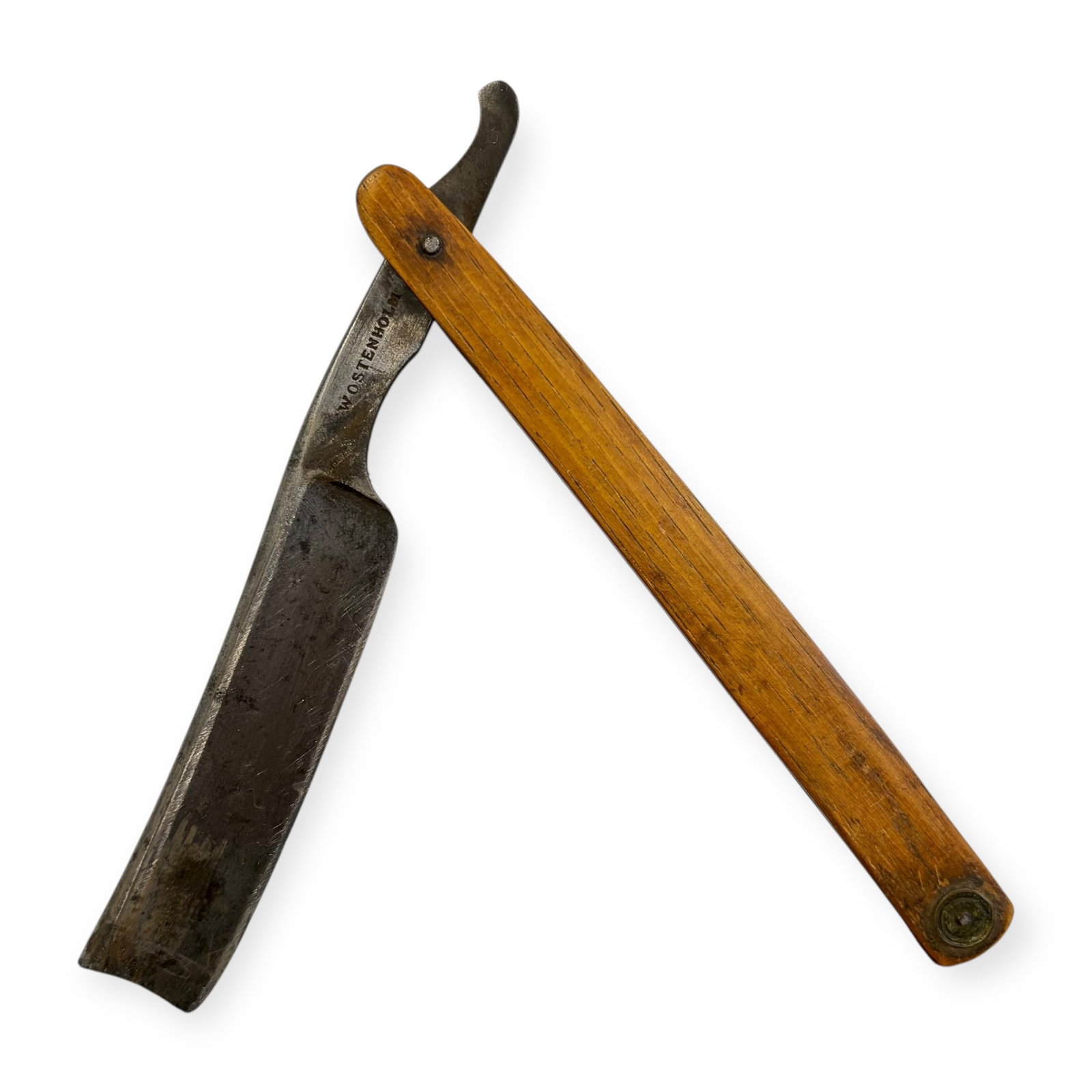 Antique Bone Handle Straight Razor Wostenholm: Good antique straight razor. 6 1/2 inches long. Excellent condition. Wostenholm