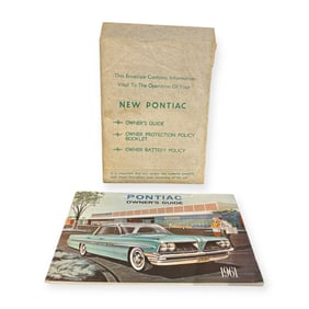 1961 Pontiac Owners Guide & Protection Plan Booklets