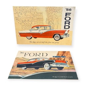 2 1956 Ford Booklets & Flyer