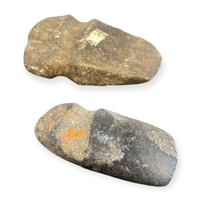 Pair (2) Early Stone Axe Heads