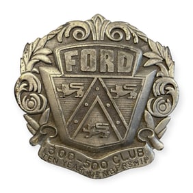 Vintage Ford Dealership 300-500 Club Membership Award