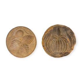 Pair of 19th C Butter Molds