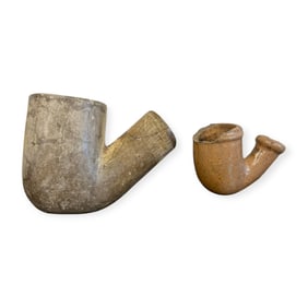 Two (2) Stone Pipe Bowls