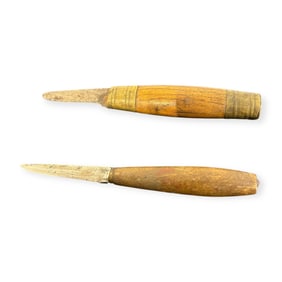 Two Small Wooden Handled Knives, 19th C