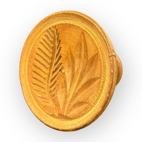 1800s Small Wood Butter Print