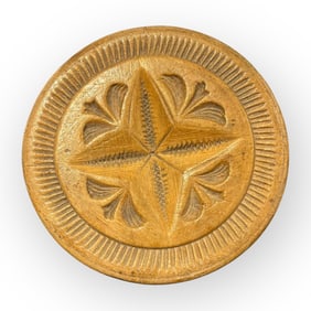 Another Well Carved 19th C Wood Butter Print