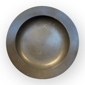 18th C English Pewter Low Bowl