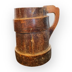 Early 1800's Colonial Staved Tankard