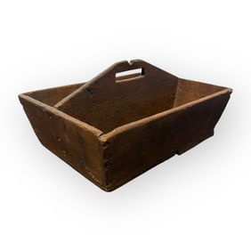 Square Nailed Pine Knife & Fork Cutlery Tray