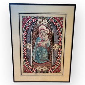 Large Religious Scene Watercolor (Stephen J.M. Palmer, 1862-1965)