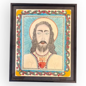 Small Religious Scene Watercolor (Stephen J.M. Palmer, 1862-1965)
