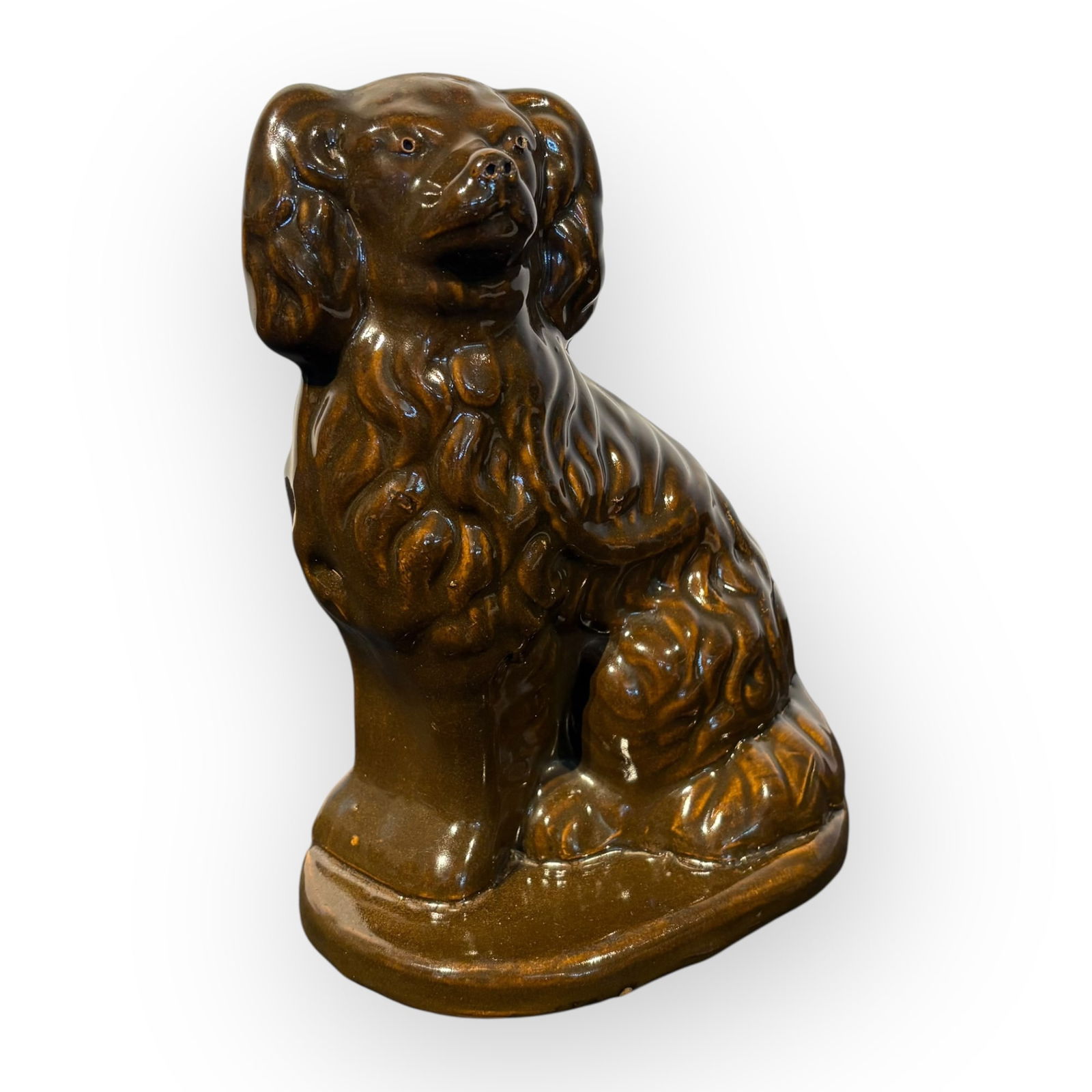 Galesburg Illinois Pottery Seated Dog (1 of 3)
