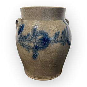 Circa 1850 Salt-Glazed Stoneware Jar
