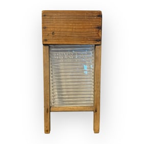 Glass Front Crystal Childs Washboard