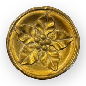 Large 19th C Fancy Brass Tie Back