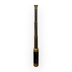 Antique Expandable Brass Telescope