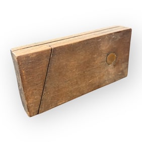 Antique Walnut 3 Section Trick Type Box