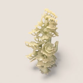 Jade Tree With Birds Carving
