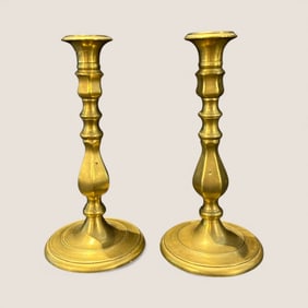 Pair Of Brass Candlesticks