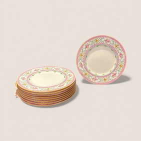 Set Of Minton England Dinner Plates
