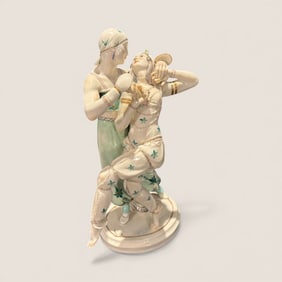 Rare 12 1/2 Inch Art Deco G. Oppel Schwarzburger Werkstätten Figurine