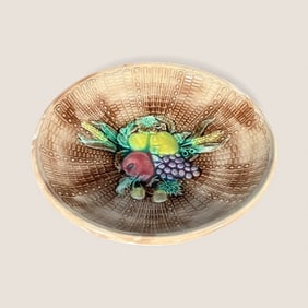 19th C Majolica Bowl