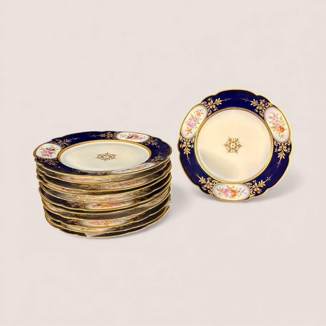 Set Of Antique Austrian Porcelain Plates (1 of 3)