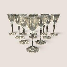 Set Of Steuben Wine Goblets