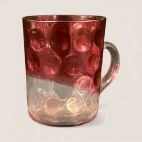 Victorian Ruby Inverted Thumbprint Small Mug