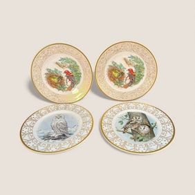 Limited Edition Boehm Owl And Bird Plates