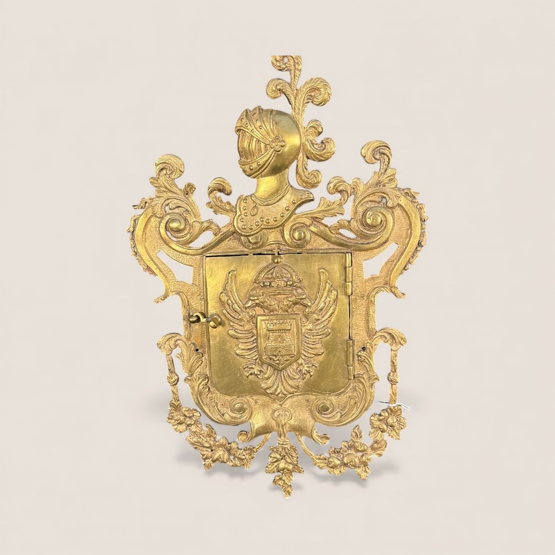 Antique Spanish Brass Door Panoply (1 of 1)