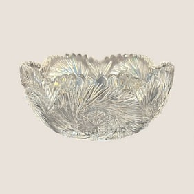 American Brilliant Period Cut Glass Bowl