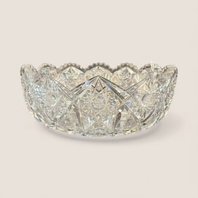 American Brilliant Period Cut Glass Bowl