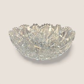 American Brilliant Period Cut Glass Bowl
