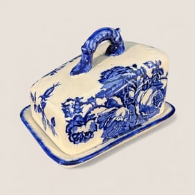 Rare Staffordshire Ironstone Cheese Keeper