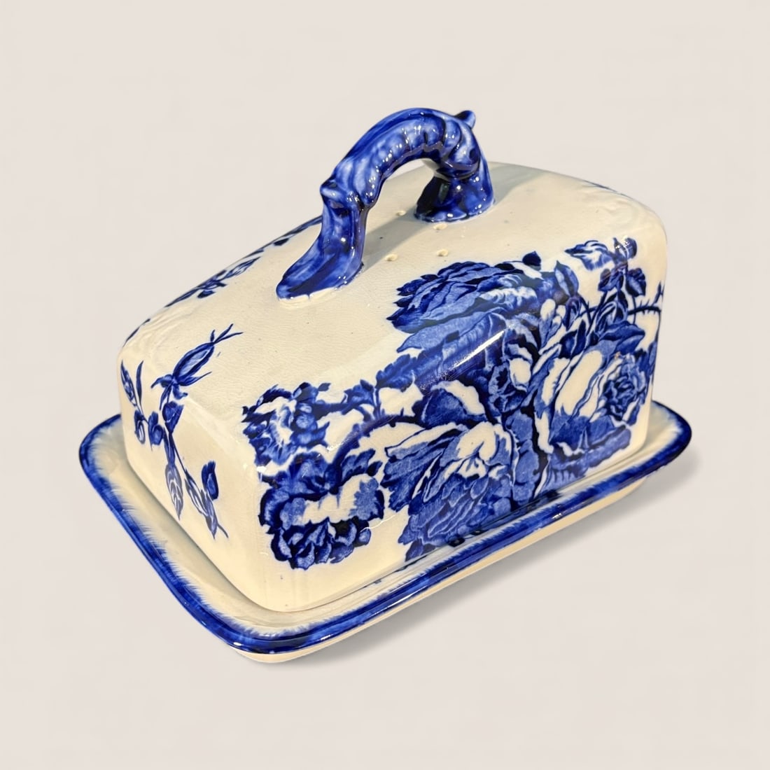 Rare Staffordshire Ironstone Cheese Keeper (1 of 2)
