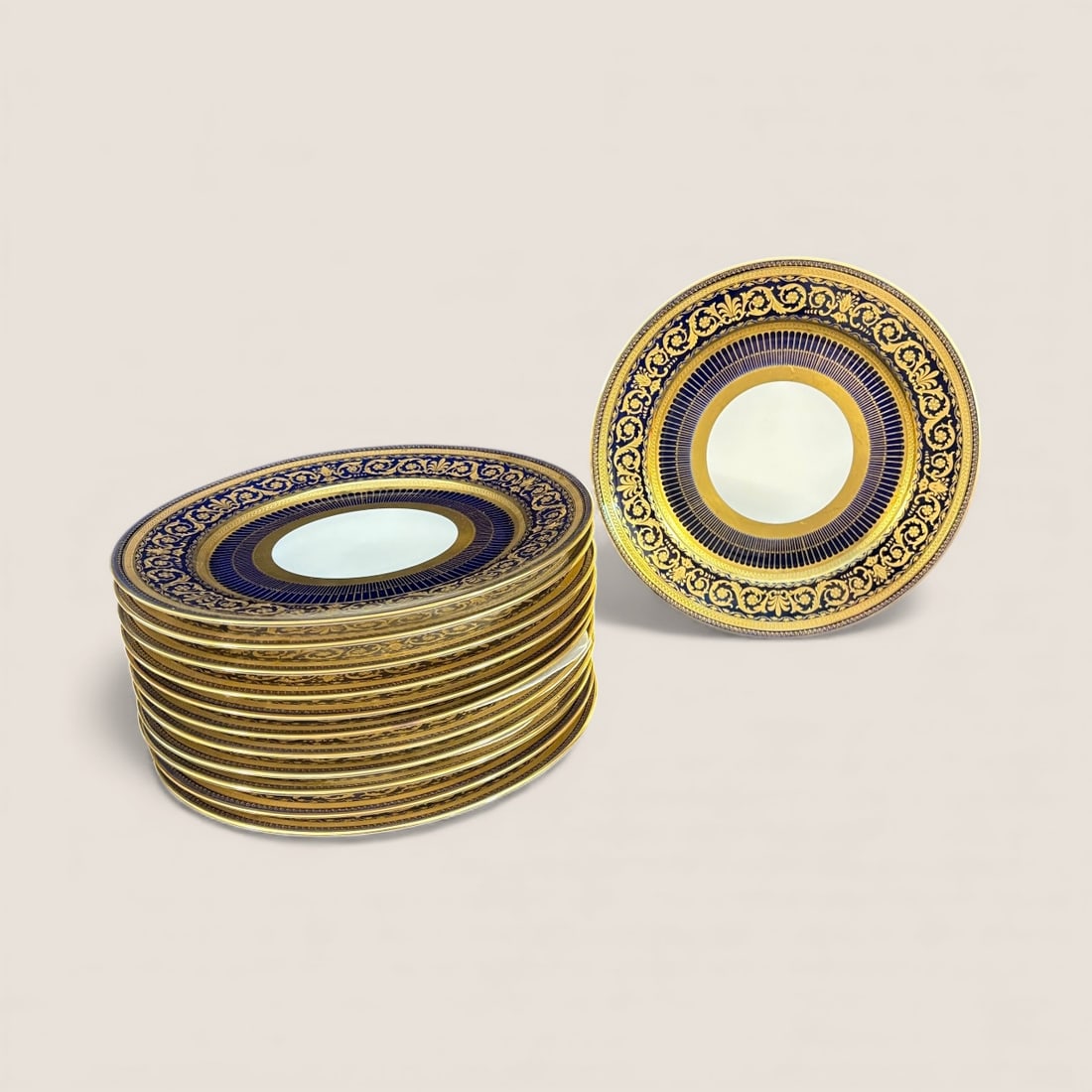 Large Set Of Limoges France Service Plates (1 of 3)